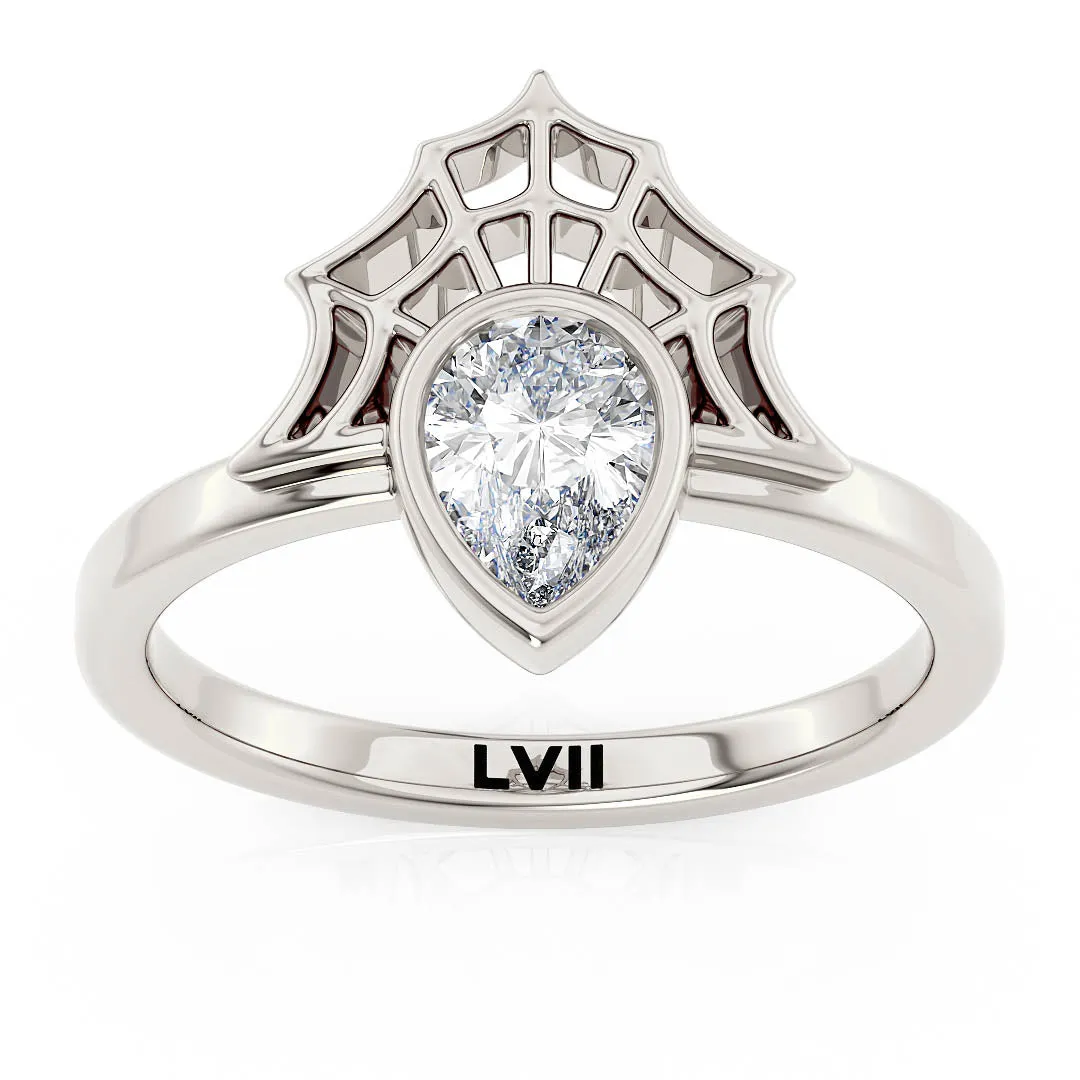 Spider Web Design Vintage Eco Friendly Engagement Rings - The Anansi Ring