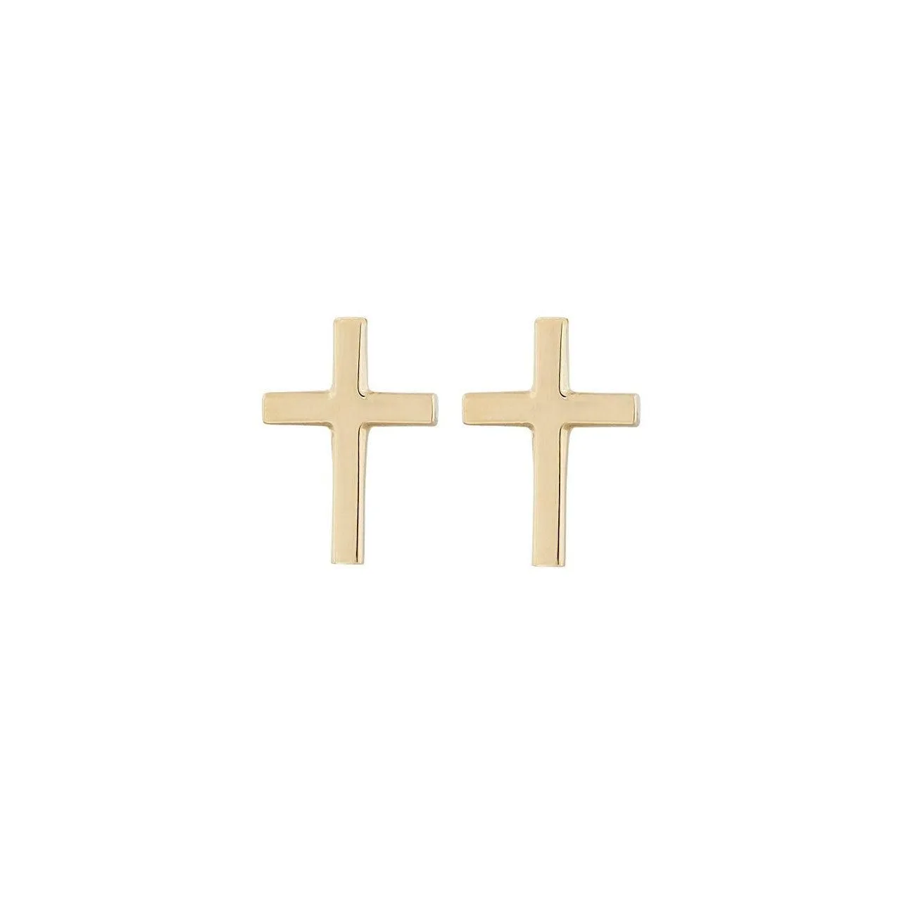 Spirit Cross Studs Gold