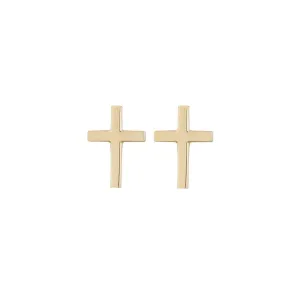 Spirit Cross Studs Gold