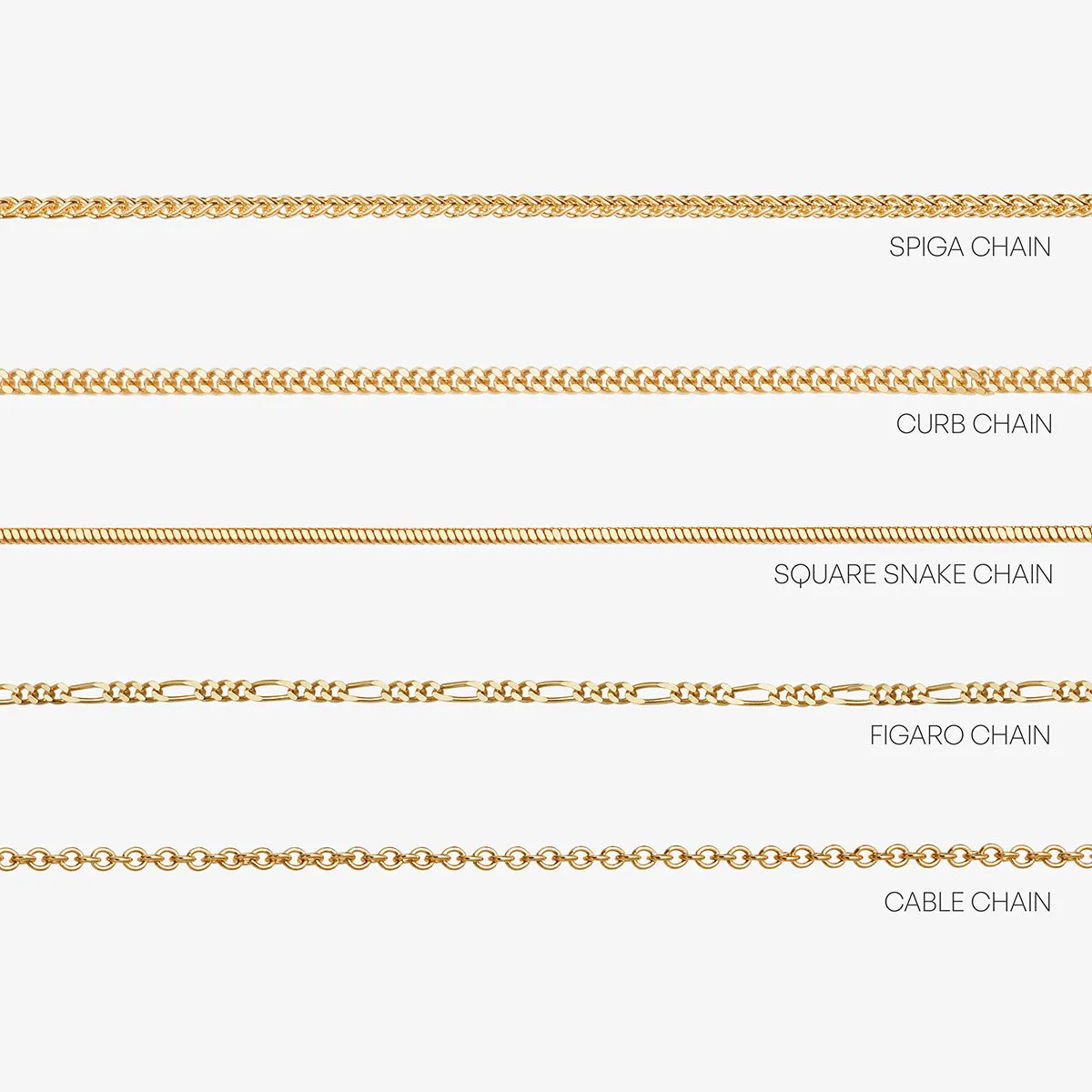 SQUARE SNAKE CHAIN - 9CT YELLOW GOLD