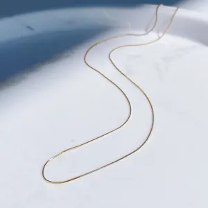 SQUARE SNAKE CHAIN - 9CT YELLOW GOLD