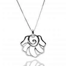 Sterling silver necklace shell design