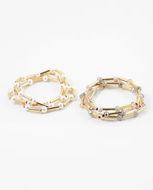 Stretch Pearl Bracelet Set
