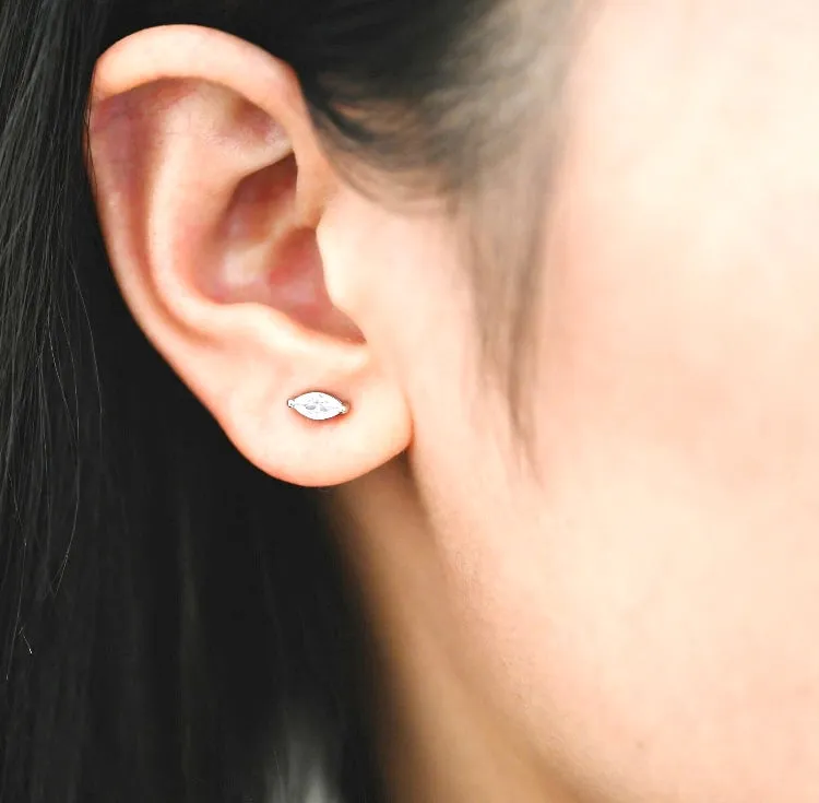 Studs - Crystal Marquise