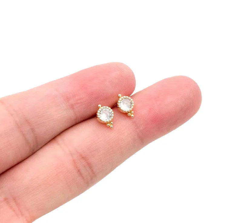 Studs - Crystal Mirror