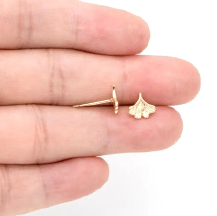 Studs - Ginkgo Leaf