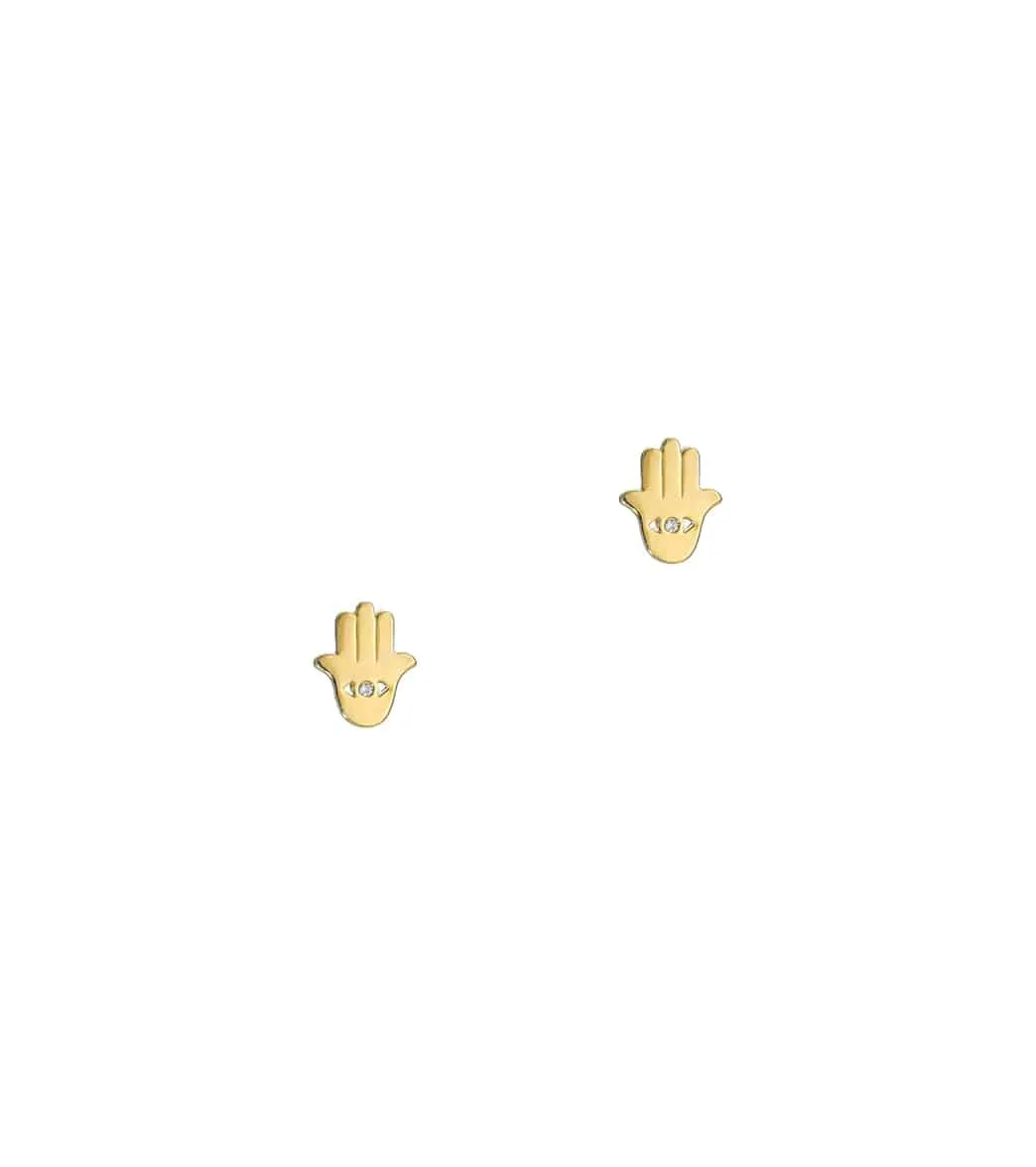 TAI Jewelry Simple Hamsa Studs