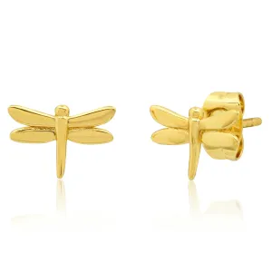 Tai Simple gold dragonfly post earrings