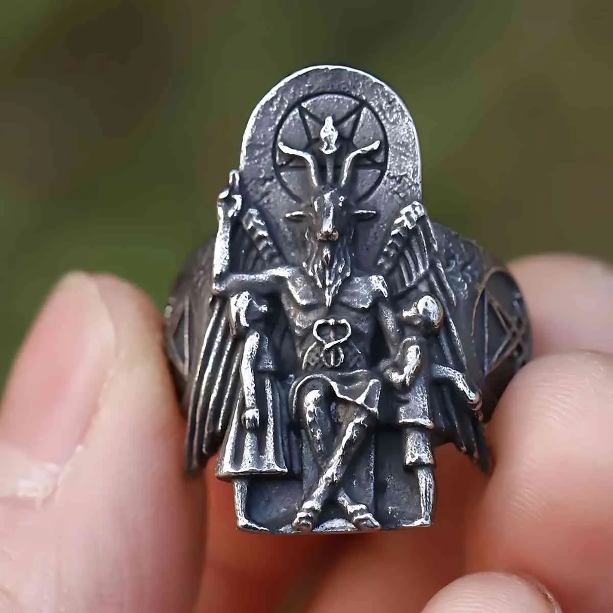 Throne Of Baphomet Ring