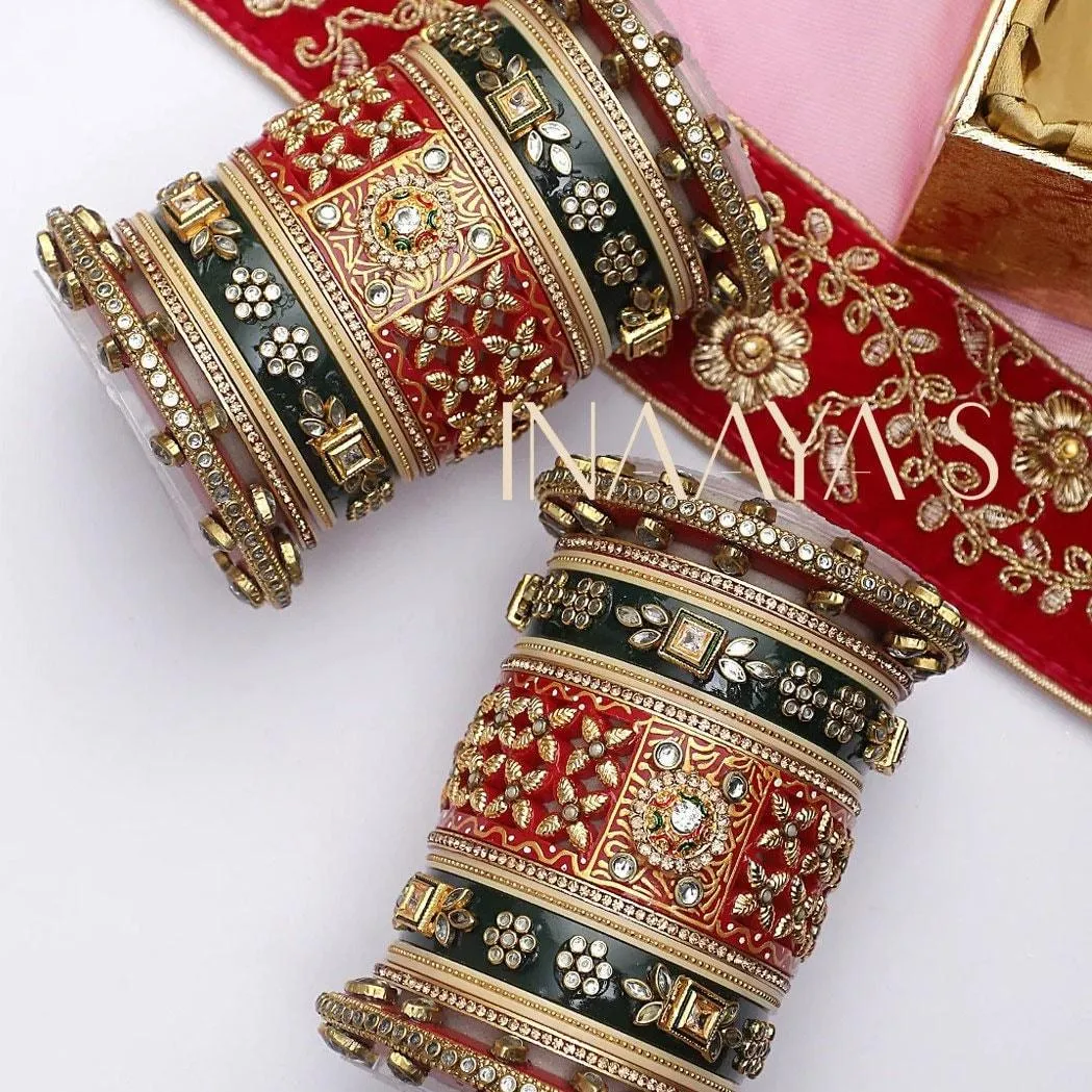 Traditional Rajwadi chuda, Bridal Chuda Set