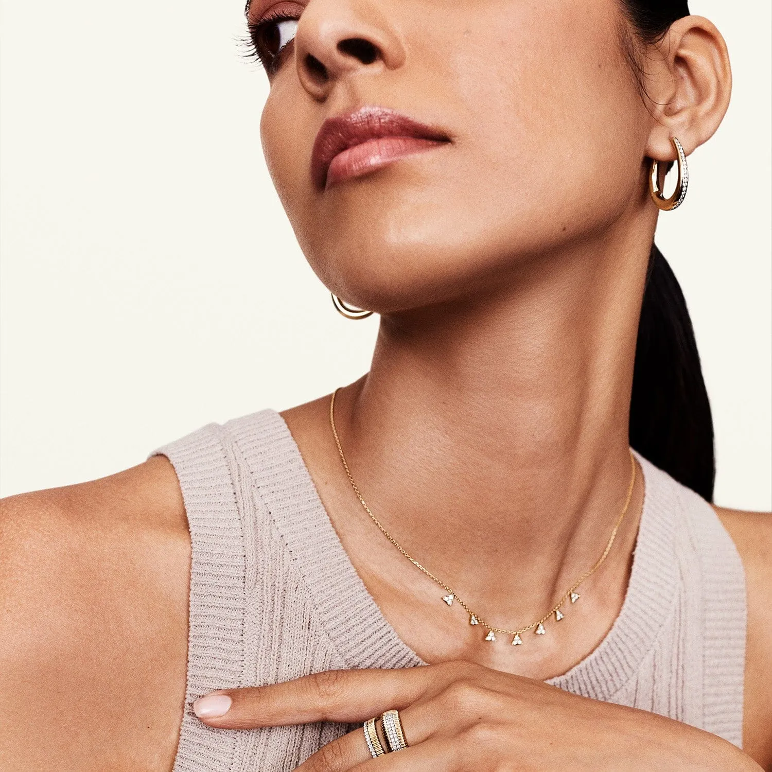 Triangle Diamond Necklace