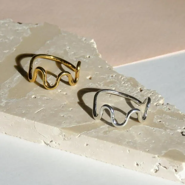 Wave Ring - 14k Gold
