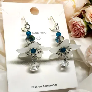 White  Bohemian Bloom Earrings